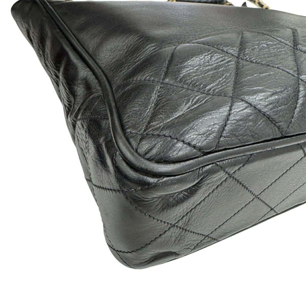 CHANEL Black Lambskin Leather Tote Bag - Picture 6 of 12